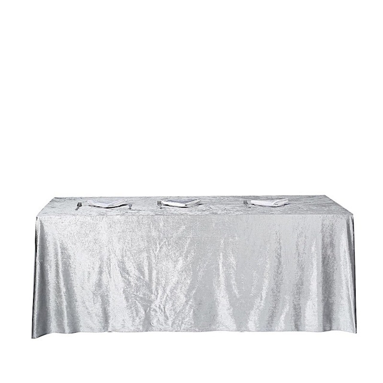 90" x 156" Premium Velvet Rectangular Tablecloth – Wedding & Party Linens